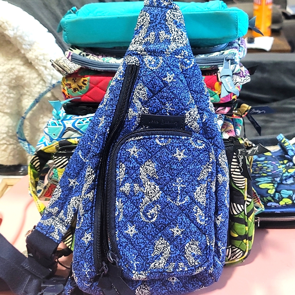 Vera Bradley Seahorse of Course Mini Sling Backpack